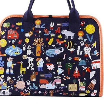 ZS Toddler Activity Bag - busy board sensory bag on white background