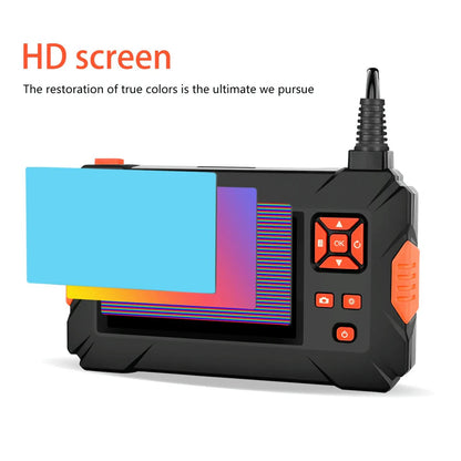 ZS - Multi-Purpose 8mm IP67 Waterproof 4.3 inch HD Portable Endoscope-Borescope Snake Tube Industrial Endoscope
