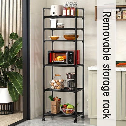 ZS - 6-Tier Multi-Functional Kitchen Storage Rack with Wheels
