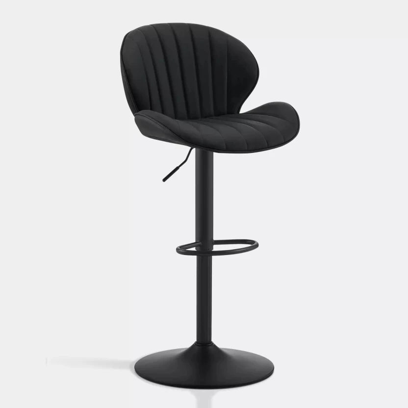 ZS - Caryol Leather Swivel Bar Stool