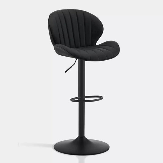 ZS - Caryol Leather Swivel Bar Stool