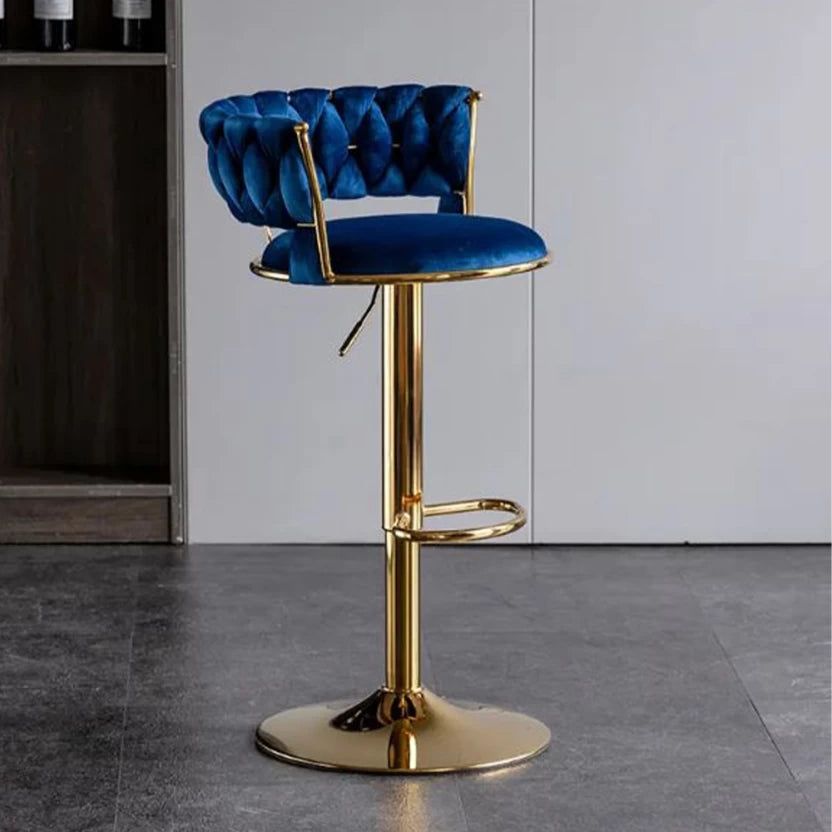 ZS - Novah Velvet Swivel Barstool