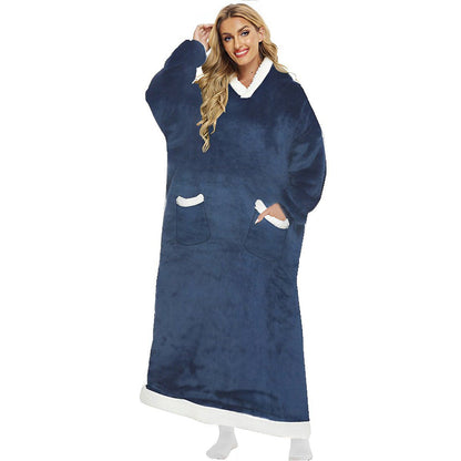 ZS - Extra Long Oversized Huggle Blanket Hoodie