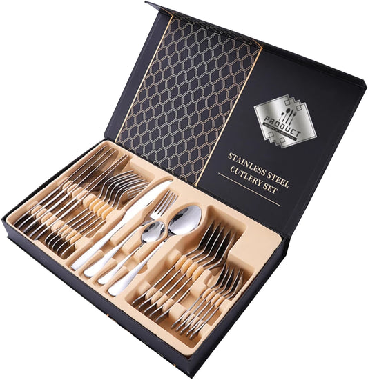 ZS - Stainless Steel Cutlery 24 Pcs Set
