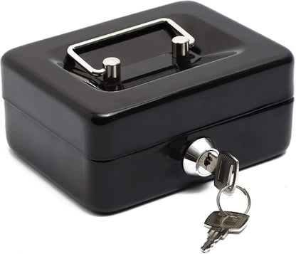 ZS - Durable Metal Cash Box with Key