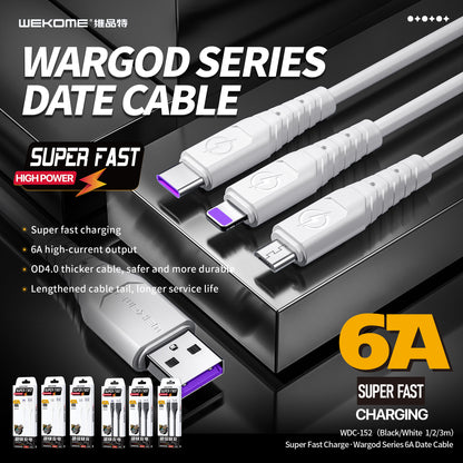 ZS - WEKOME Wargod 6A Fast Charging Lightning Cable