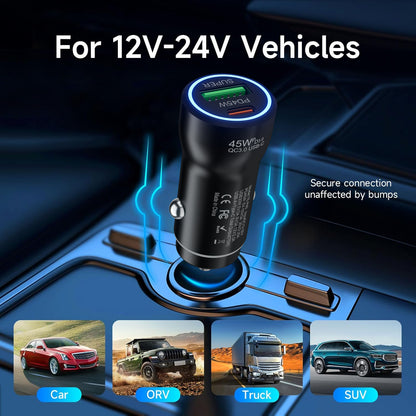 ZS - 45W Dual Port Fast Car Charger