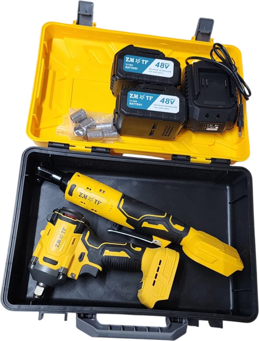 ZS - 2 in 1 set cordless ratchet wrench 1/4 inch Cordless Impact Wrench  (1/2 inch)
