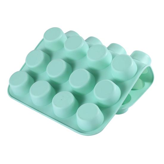 ZS - Silicone Muffin Pan 24 Cups Nonstick Cake Mold for Baking Mini Egg Bites High Heat Resistance