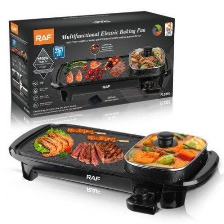 ZS - RAF Multifunctional 2 In 1 Electric BBQ Grill