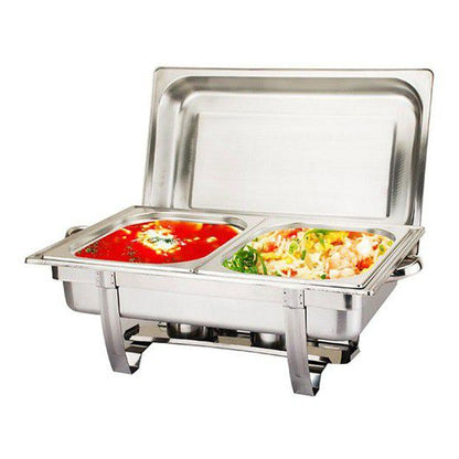 ZS 16L Stainless Steel Double Tray Chafing Dish food warmer