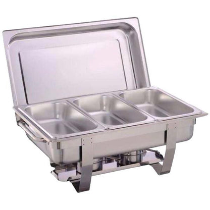 ZS 16L Stainless Steel Triple Tray Chafing Dish food warmer