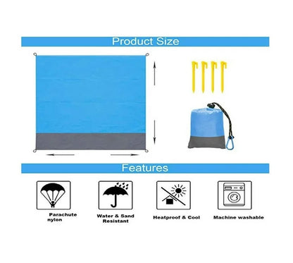 ZS - 2M2.1M Waterproof Beach Blanket Outdoor Portable Picnic Mat Camping