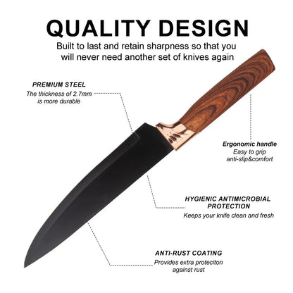 ZS - EREASTHQS 6 Pieces Knife Set