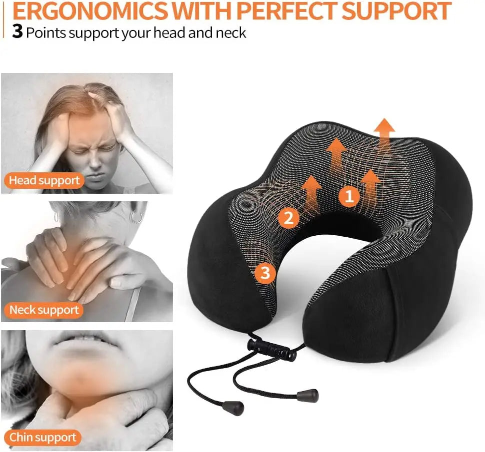 ZS - Memory Foam Travel Neck Pillow