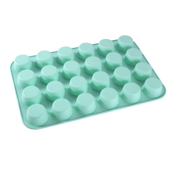 ZS - Silicone Muffin Pan 24 Cups Nonstick Cake Mold for Baking Mini Egg Bites High Heat Resistance