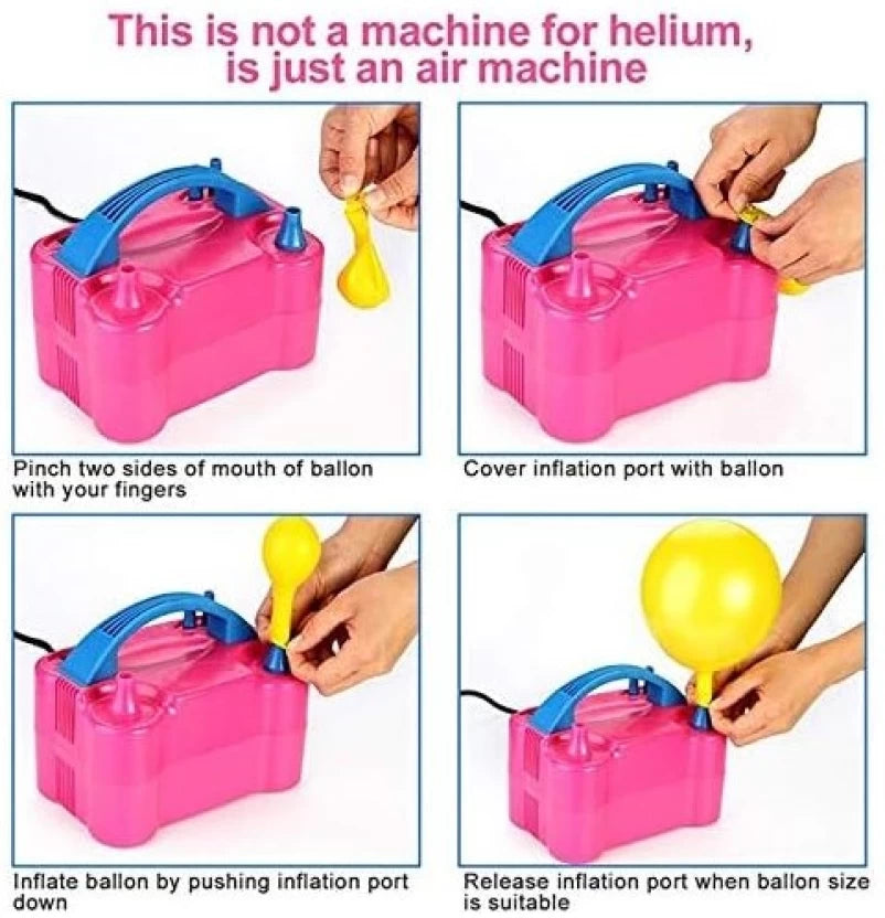 ZS - Portable Dual Nozzle Electric Air Balloon Pump