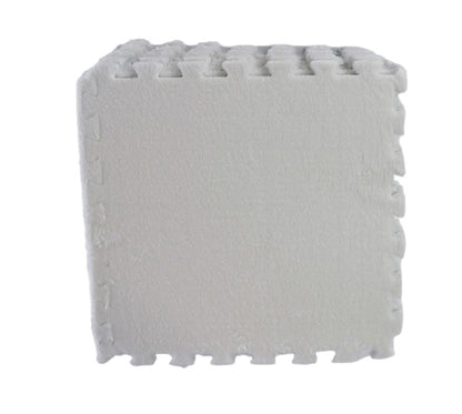 ZS Fluffy Puzzle Foam Floor Mat on white background