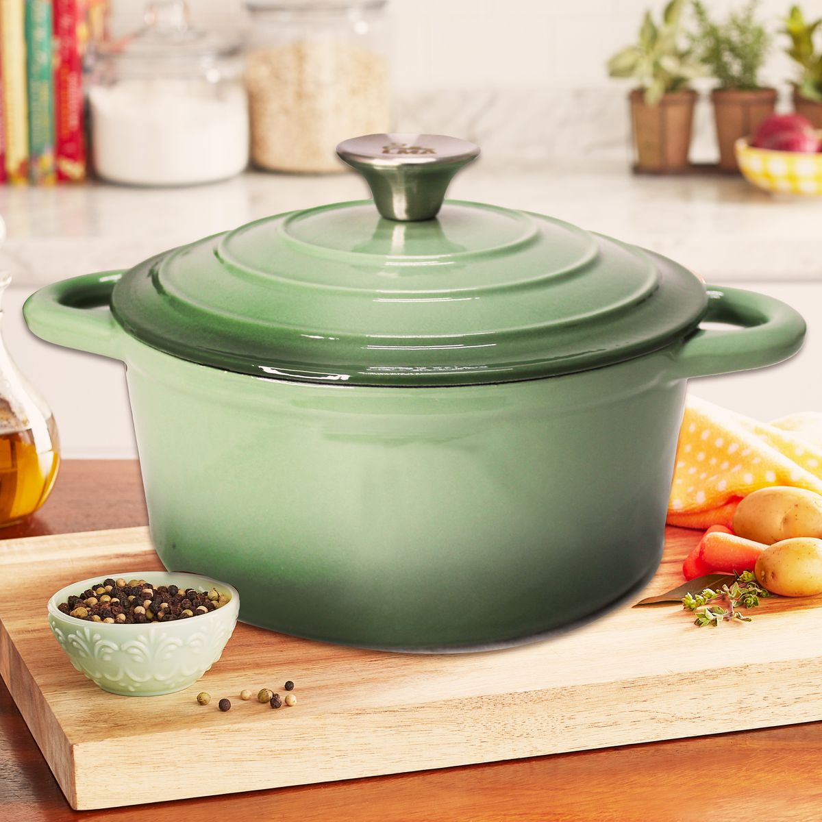ZS - 7 Piece Cast Iron Pot Set