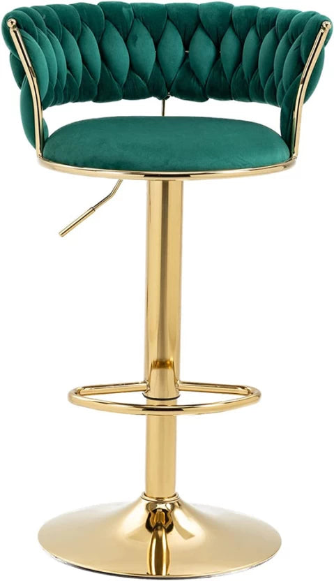 ZS - Novah Velvet Swivel Barstool