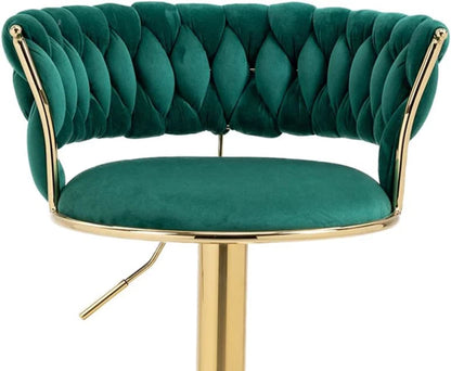 ZS - Novah Velvet Swivel Barstool