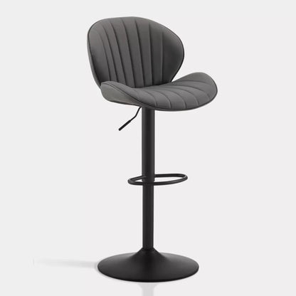 ZS - Caryol Leather Swivel Bar Stool