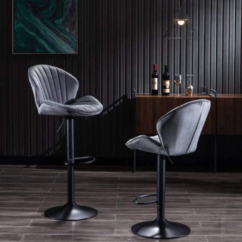 ZS - Caryol Leather Swivel Bar Stool