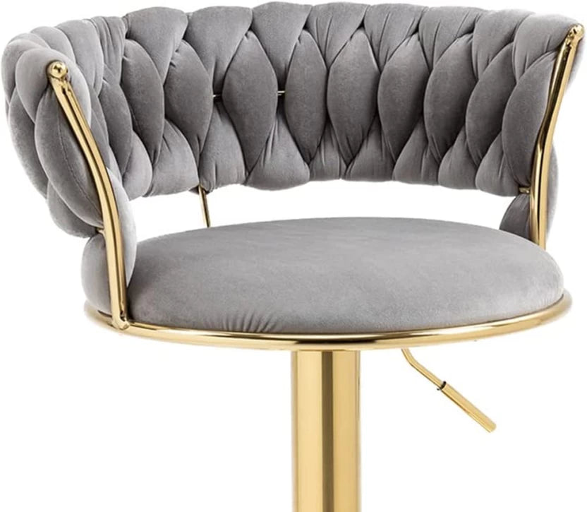 ZS - Novah Velvet Swivel Barstool