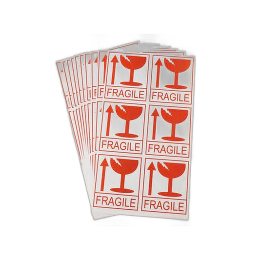 ZS - Fragile Sticker 8x7cm 200 Pack