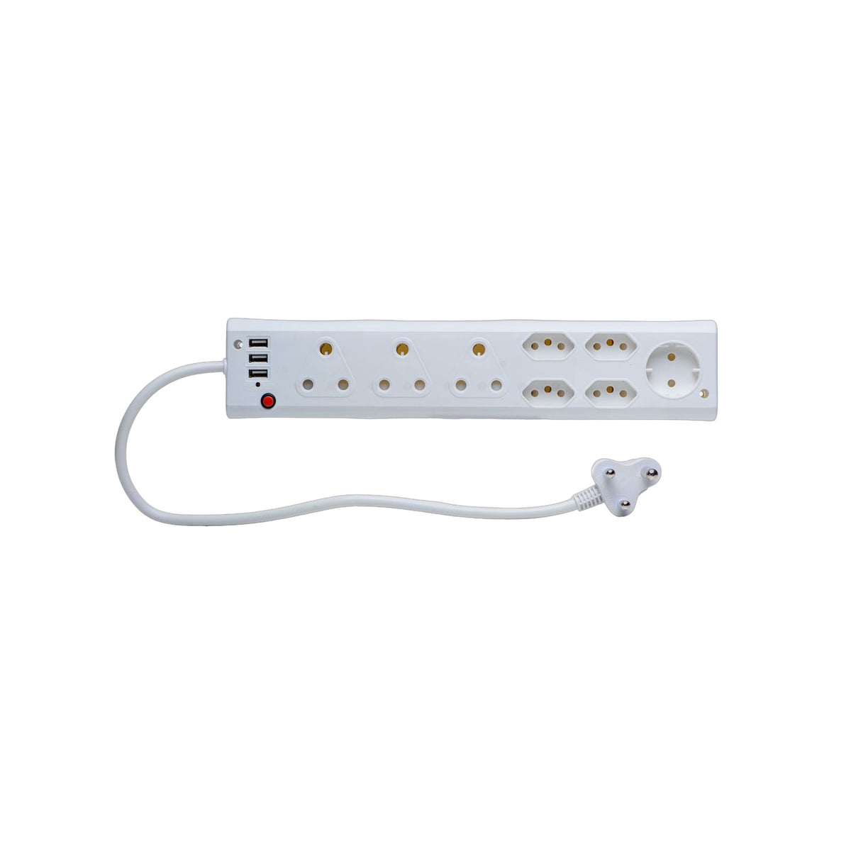 ZS - 9 Way Multi Plug with 3 USB Ports P-09 USB