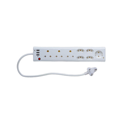 ZS - 9 Way Multi Plug with 3 USB Ports P-09 USB