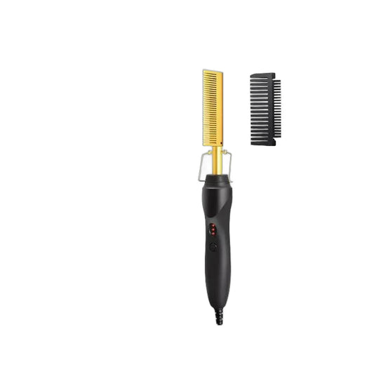 ZS Electric Straightening Hot Comb on white background