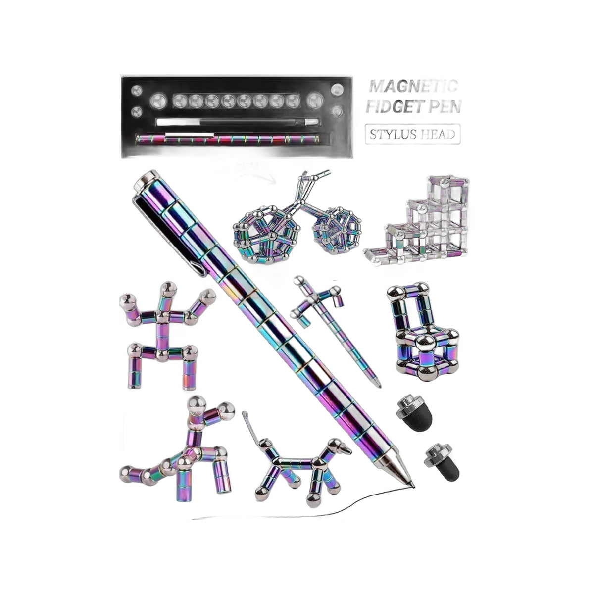 ZS - Magnetic Fidget Pen - Stylus Head