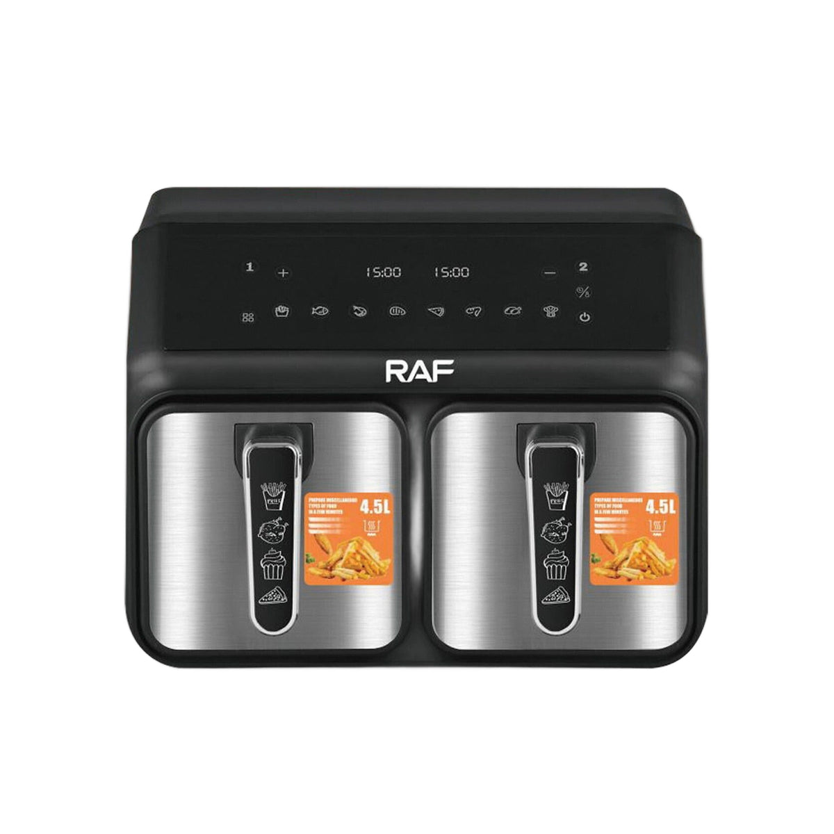 ZS - Raf R-5376 9 Litre Air Fryer with Double Detachable Bucket