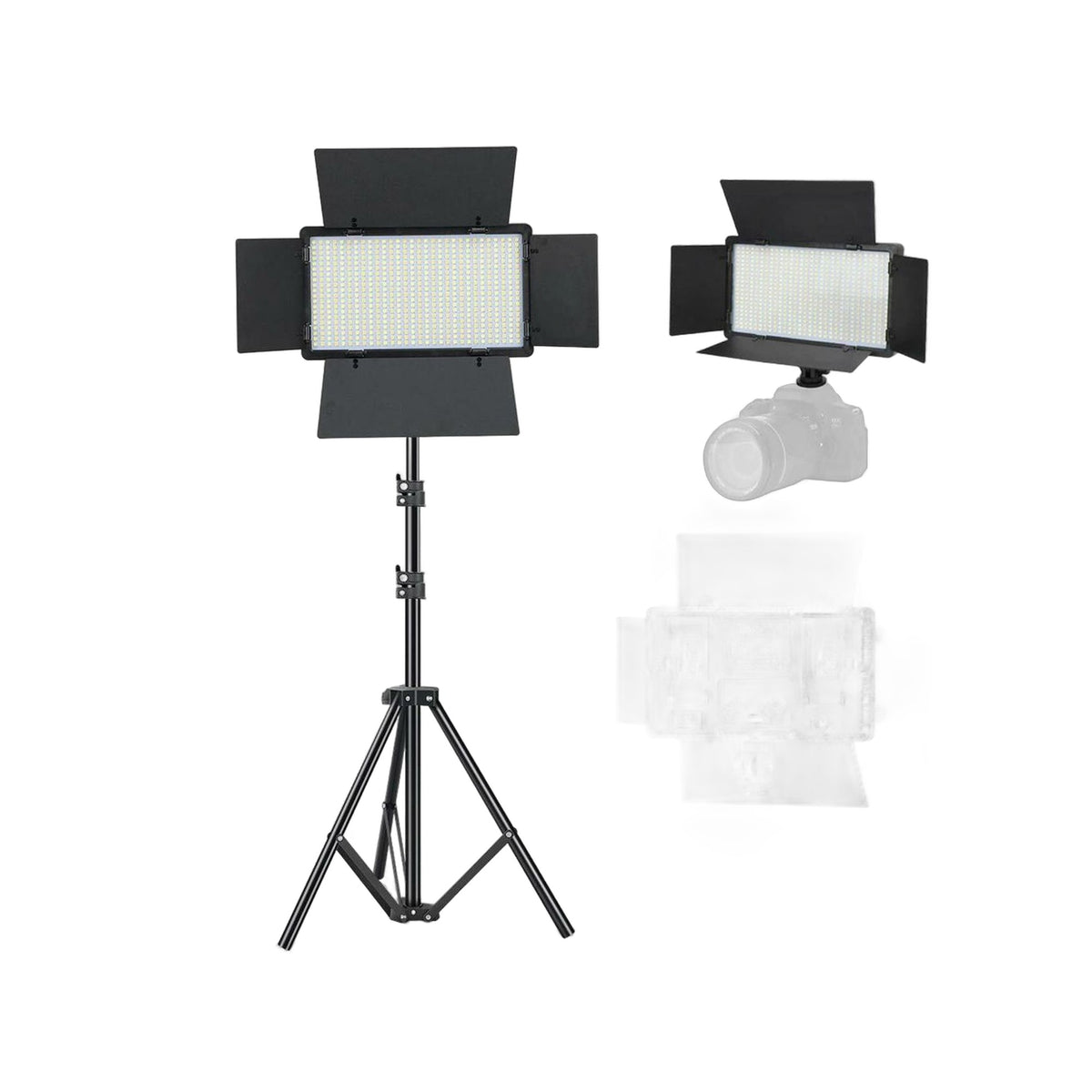 ZS - Professional Photo & Video Led Light Kit Varicolor 600-Bulb