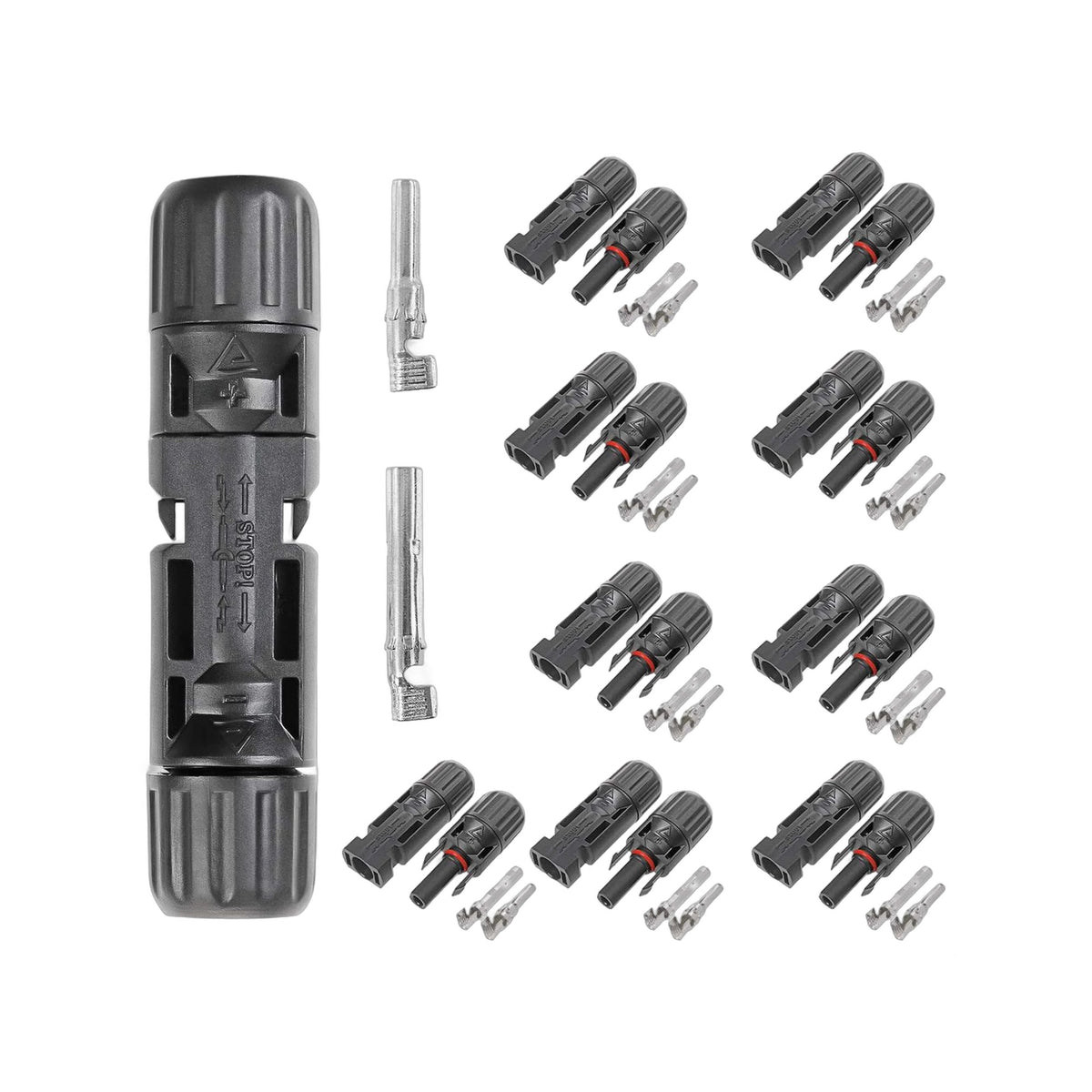 ZS - MC4 Solar Panel Cable Connectors - 10 Pairs