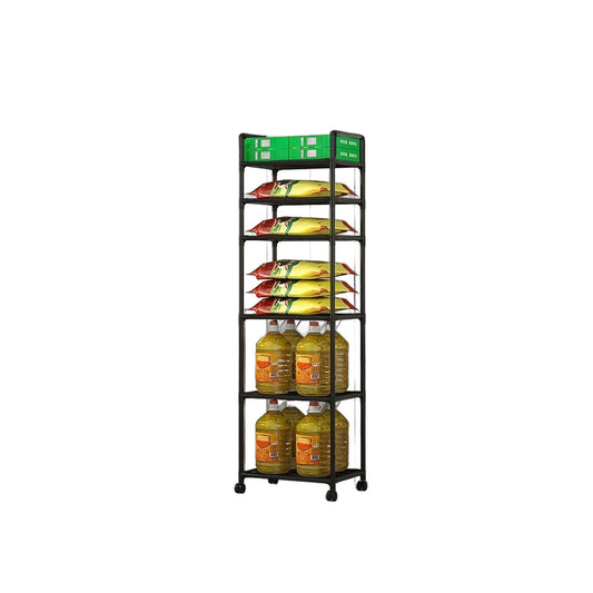 ZS - 6-Tier Multi-Functional Kitchen Storage Rack with Wheels