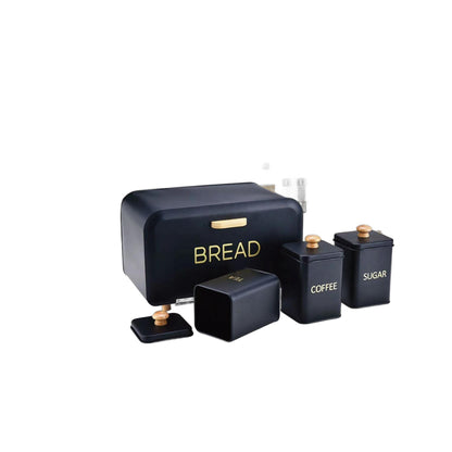 ZS - BREAD BIN & CANISTERS SET 4PCS
