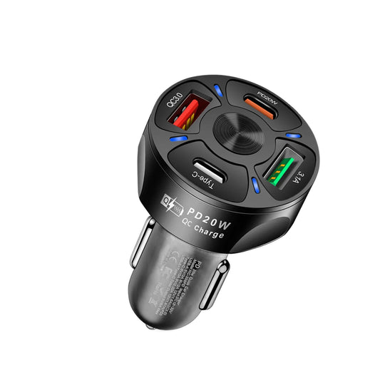 ZS - 4 Port Fast Charging Car Charger