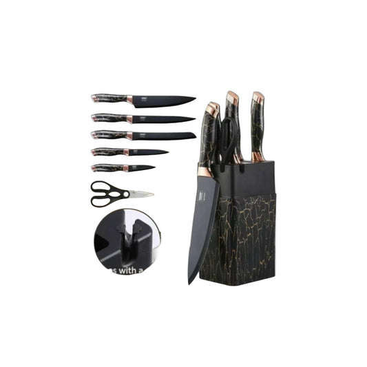 ZS - All in one Pro 7pcs Knife Set with Sharpener