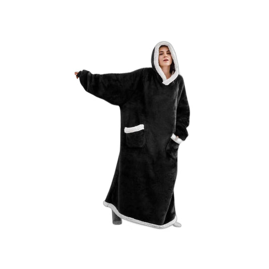 ZS - Extra Long Oversized Huggle Blanket Hoodie