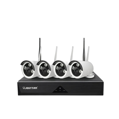 ZS - JORTAN Wireless  NVR Kit 4 Channel, 4 Camera 1080P Outdoor Camera System