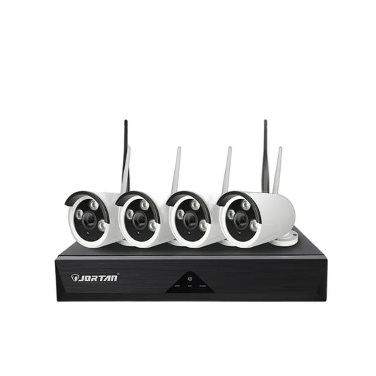 ZS - JORTAN Wireless  NVR Kit 4 Channel, 4 Camera 1080P Outdoor Camera System
