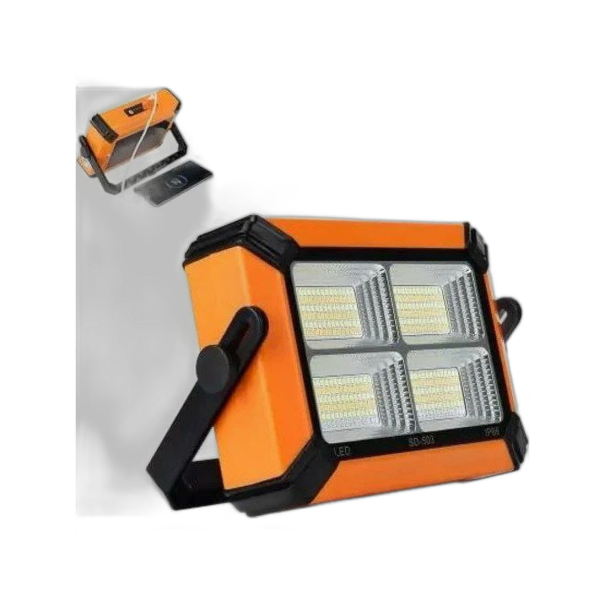  ZS - 100W LED Solar Portable Work Light with Built in Powerbank