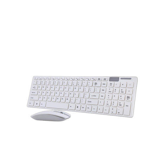 ZS Ultra Thin White Wireless Keyboard and Mouse