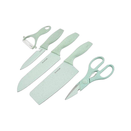 ZS - 6pcs Block Knife Set - Green