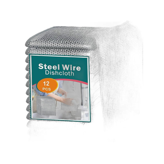 ZS - Steel-Wire Dish Cloth 12pcs Pack
