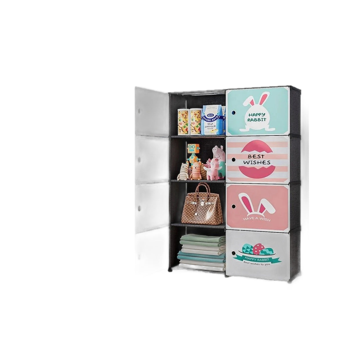 ZS - Modular Cube Storage Organizer with Doors