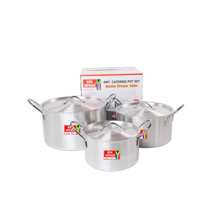 ZS Bon Voyage 3pc Catering Pot Set - aluminium pots