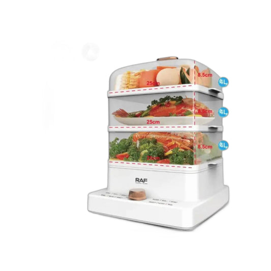 ZS - RAF Electrci Food Steamer 3 - Tier